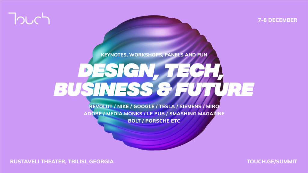 Monika Matuszewska presenting a keynote at Touch Summit 2022