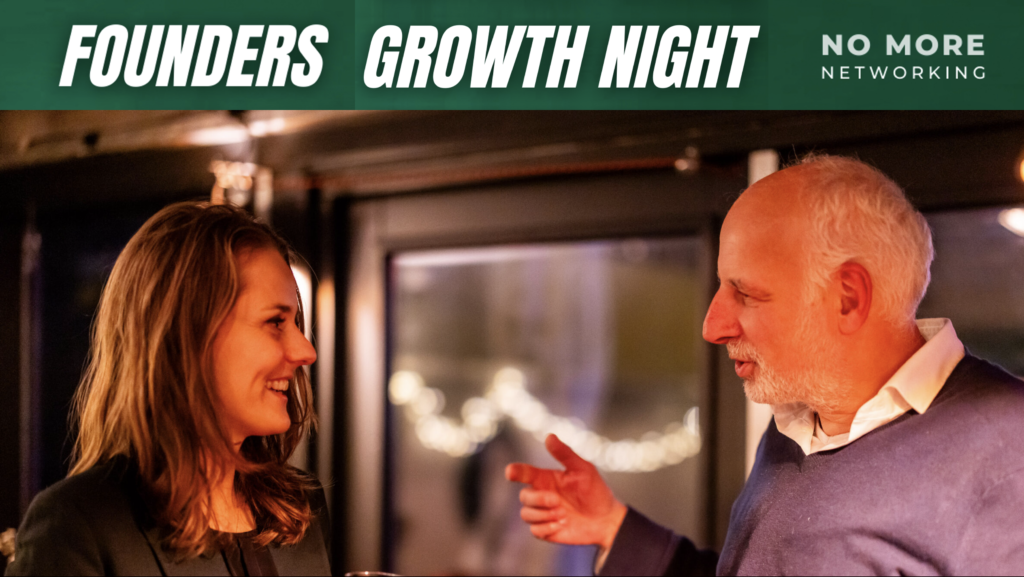 Interaction at the Founders Growth Night in Amsterdam