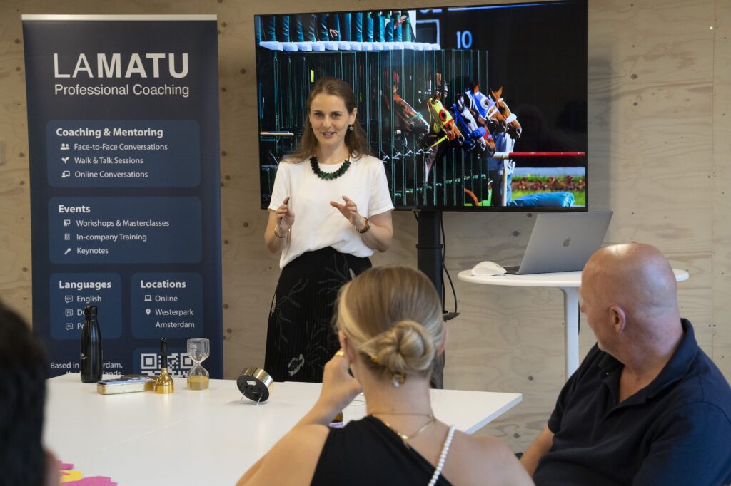 Workshop by Monika Matuszewska from LaMatu at The Founders Growth Night in Amsterdam