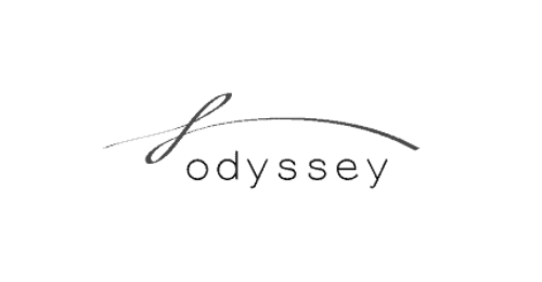 Gray cursive signature stroke on a black background, decorative graphic