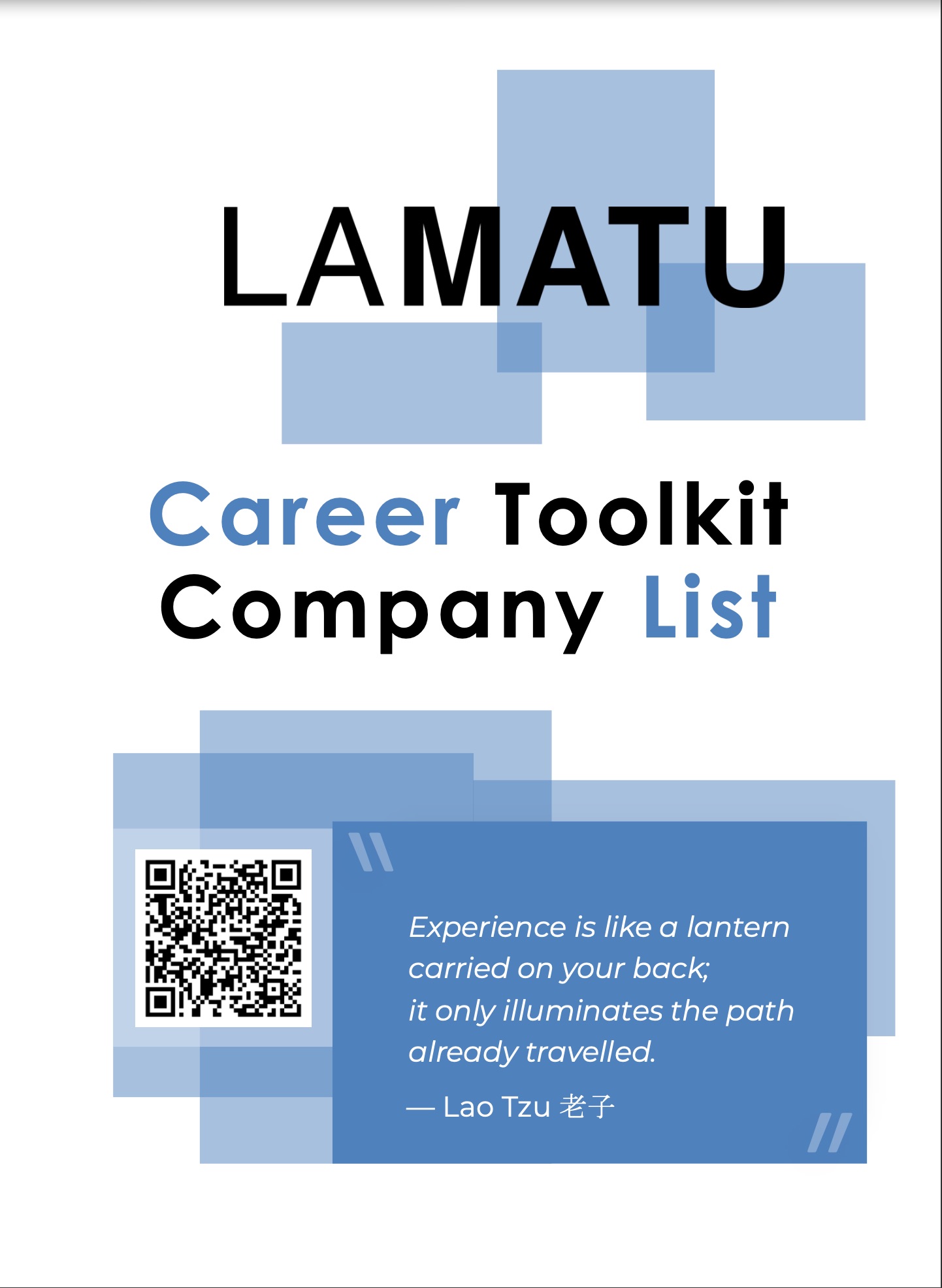 Cover page of the LaMatu_Career_Toolkit_-_Company_List_Workbook