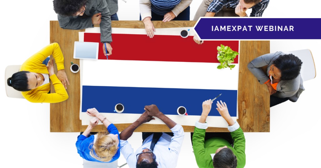 IamExpat Webinar Event Cover: Navigating Dutch Work Culture by Monika Matuszewska from LaMatu